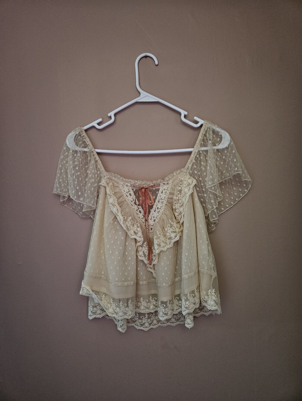 Alter'd State Lace Bib Top Small NWT